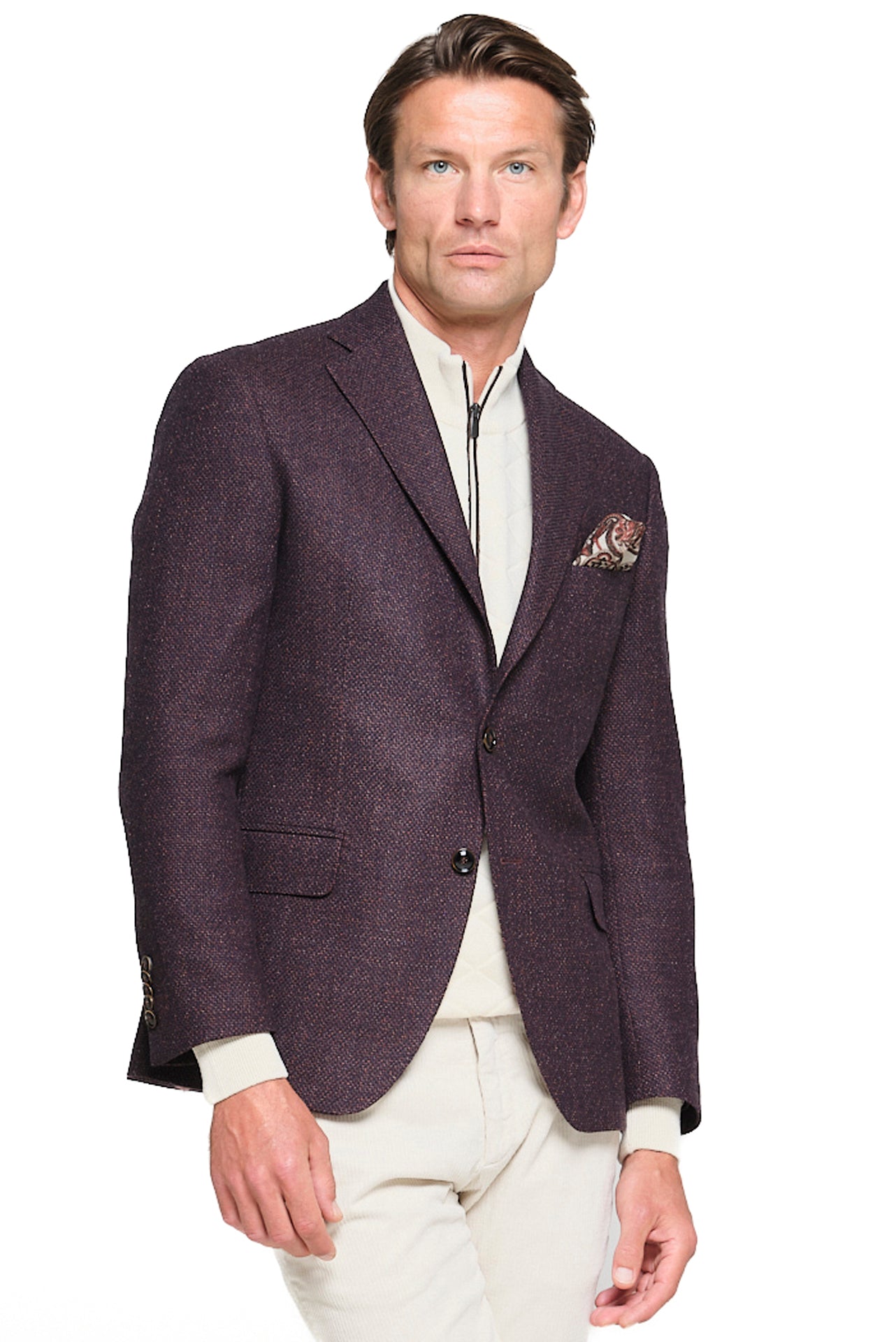 ΑΝΔΡΙΚΟ ΜΠΟΡΝΤΟ ΣΑΚΑΚΙ VITALE BARBERIS CANONICO SLIM FIT PORTOBELLO'S