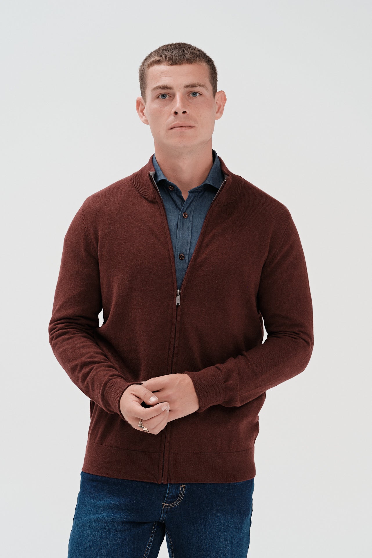 ΑΝΔΡΙΚΗ ΜΠΟΡΝΤΟ ΖΑΚΕΤΑ CARDIGAN PORTOBELLO'S REGULAR FIT